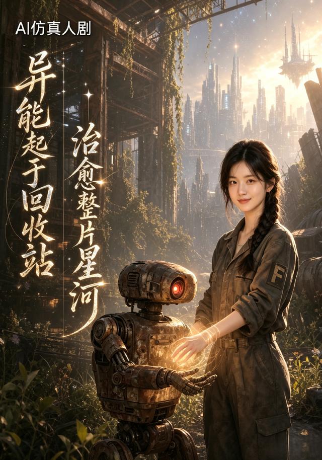 异能起于回收站治愈整片星河海报